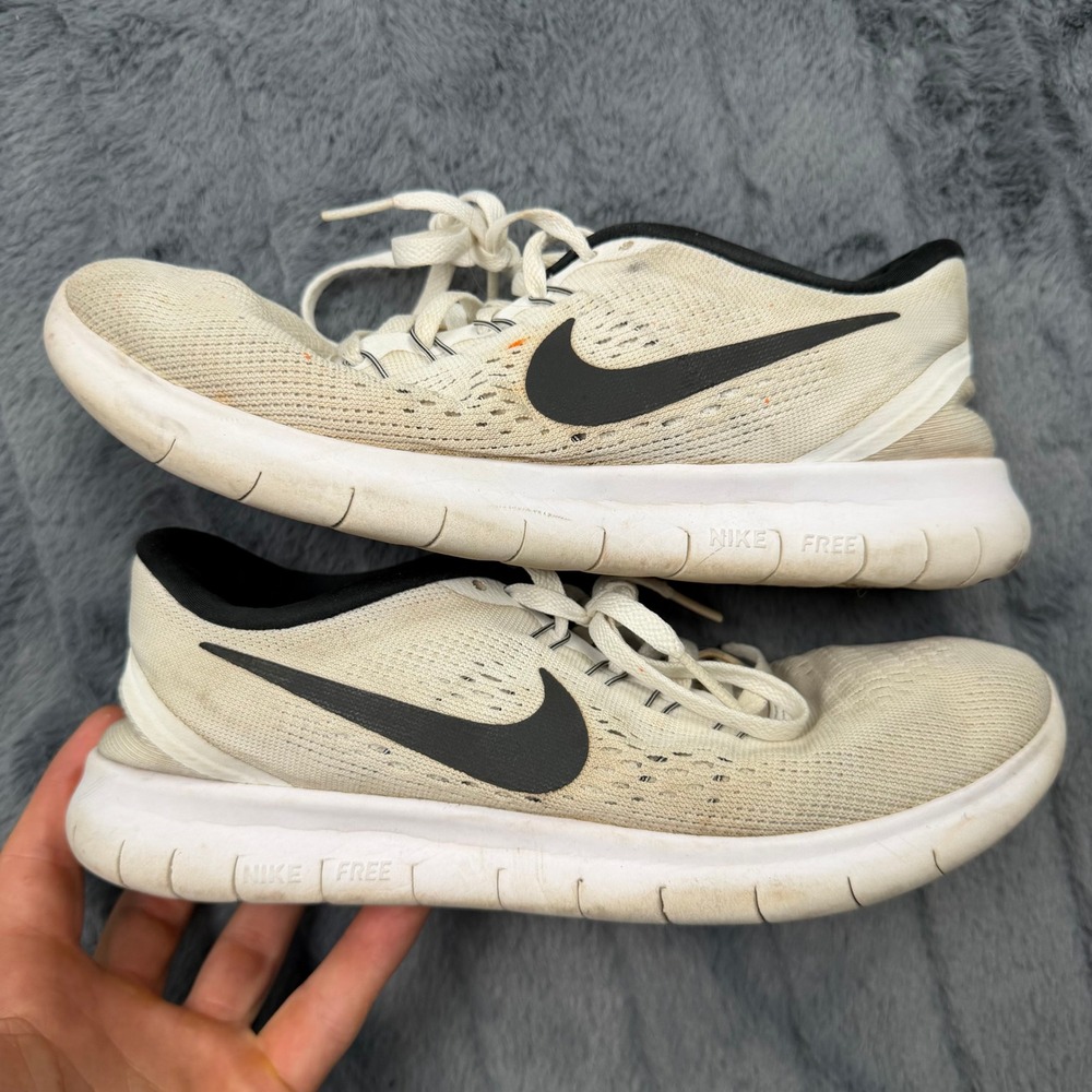 Nike Free RN 2016 Womens Running Shoes Sail Black 831509-100 Size 7